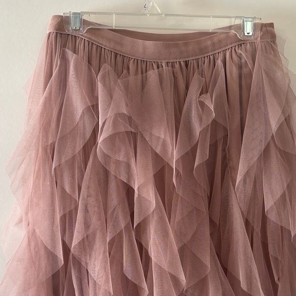 Soho Apparel Blush Layered Tulle Skirt - Picture 2 of 6